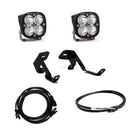 Baja Designs 2017-2019 F-150 Raptor A-Pillar Kit with dual LED lights, steel mounting brackets, and wiring harnesses