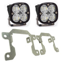 Baja Designs 2019 Ford Ranger Squadron Sport Fog Pocket Kit with dual high-output LED fog lights and stainless steel brackets