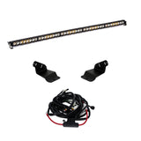 Baja Designs 2021+ Ford Bronco Roof Light Bar Kit 50 S8 with heavy-duty steel brackets and wiring harness components