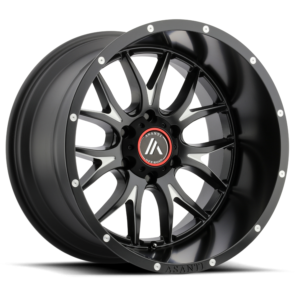 Asanti Off Road Ab807 Carbine - 17X9 -12mm - Satin Black Milled