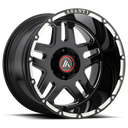 Asanti Off Road Ab809 Enforcer 17x9 -12mm wheel in gloss black milled finish with multi-spoke design