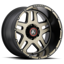 Asanti Off Road Ab809 Enforcer 17x9 -12mm wheel in matte black machined tint with aggressive off-road spoke design