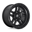 Fuel 1PC D700 Ammo - 18X9 -12mm - Matte Black 6-lug wheel with rugged multi-spoke design and reinforced beadlock lip