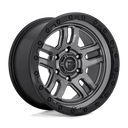 Fuel 1PC D701 Ammo - 18X9 01mm - Matte Gun Metal Black Bead Ring off-road wheel with multi-spoke gunmetal finish