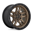 Fuel 1PC D702 Ammo 18x9 01mm wheel Matte Bronze Black Bead Ring, six-lug off-road design with rugged styling