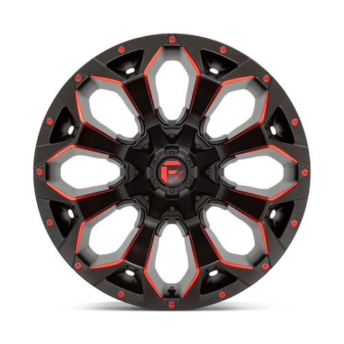 Fuel 1PC D787 Assault - 18X9 01mm - Matte Black Red Milled