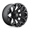 Fuel 1PC D546 Assault - 17X9 01mm - Matte Black Milled wheel with aggressive multi-spoke design for off-road trucks