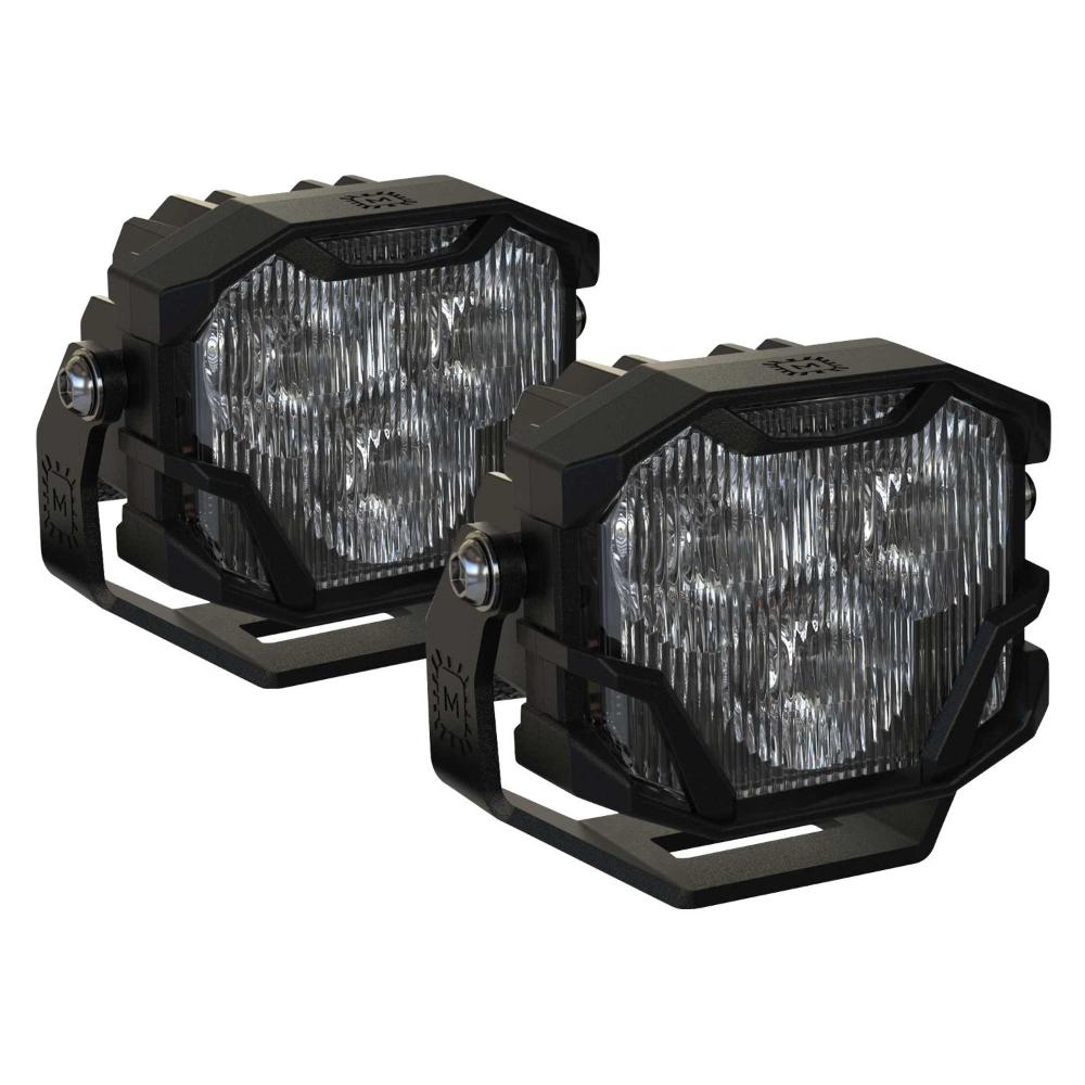 Morimoto 4Banger NCS LED Wide Beam Lights BAF005 heavy-duty black housing with adjustable mounts for off-road use