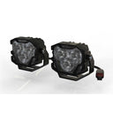 Morimoto 4Banger HXB LED Wide Beam Lights BAF011 compact dual light set with heavy-duty mounts and weatherproof connector cable