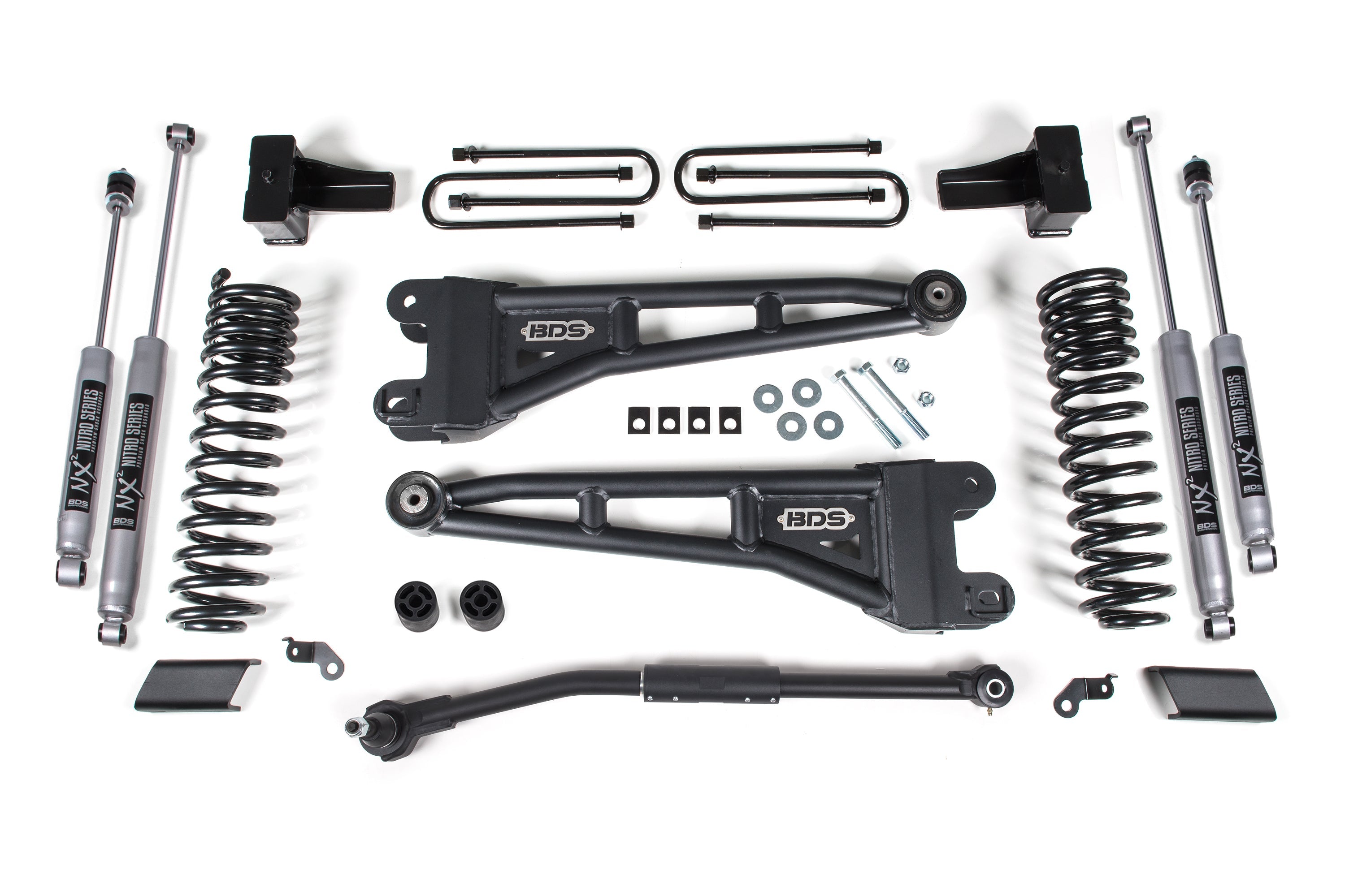 BDS 2.5 Inch Lift Kit w/ Radius Arm | Ford F250/F350 Super Duty (17-19) 4WD | Diesel