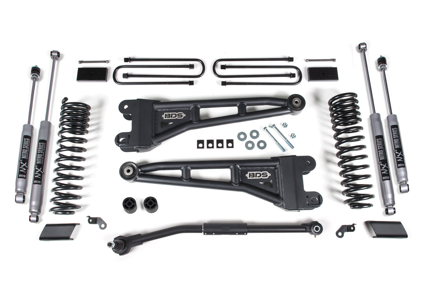 BDS 3 Inch Lift Kit w/ Radius Arm | Ford F250/F350 Super Duty (20-22) 4WD | Diesel heavy-duty coil springs and shocks
