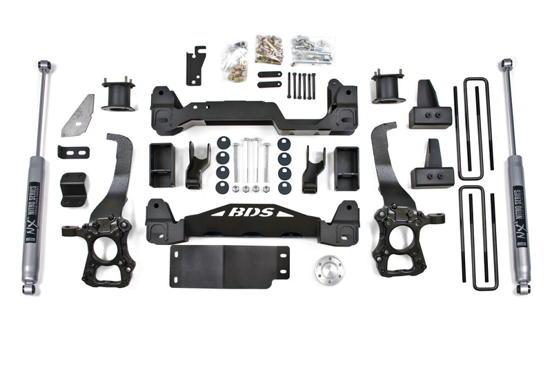 BDS 4 Inch Lift Kit | Ford F150 (15-20) 4WD – 4 Inch Block Kit (Level to Tail High Appearance) / NX2 Nitro Series