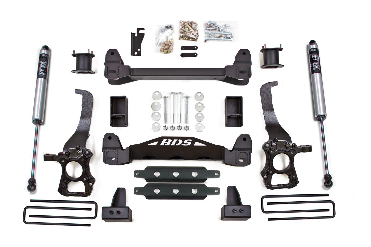 BDS Suspension BDS 4 Inch Lift Kit | Ford F150 (15-20) 2WD heavy-duty steel suspension components and hardware kit