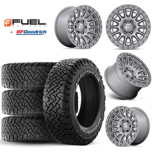 Load image into Gallery viewer, 17x9&quot; +01 MM OffSet Fuel Wheels &amp; Tires Package for Tacoma 2nd &amp; 3rd Gen