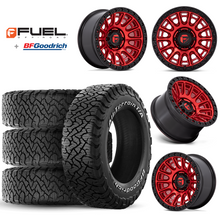 Load image into Gallery viewer, 17x9&quot; +01 MM OffSet Fuel Wheels &amp; Tires Package for Tacoma 2nd &amp; 3rd Gen