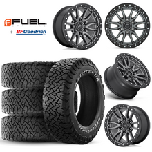 Load image into Gallery viewer, 17x9&quot; +01 MM OffSet Fuel Wheels &amp; Tires Package for Tacoma 2nd &amp; 3rd Gen