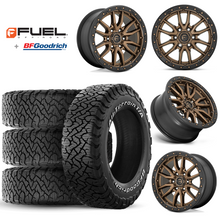 Load image into Gallery viewer, 17x9&quot; +01 MM OffSet Fuel Wheels &amp; Tires Package for Tacoma 2nd &amp; 3rd Gen