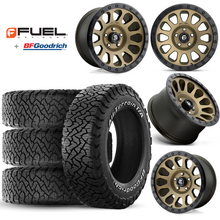 Load image into Gallery viewer, 17x9&quot; +01 MM OffSet Fuel Wheels &amp; Tires Package for Tacoma 2nd &amp; 3rd Gen