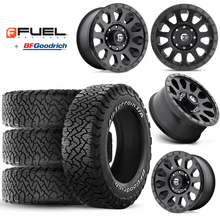 Load image into Gallery viewer, 17x9&quot; +01 MM OffSet Fuel Wheels &amp; Tires Package for Tacoma 2nd &amp; 3rd Gen
