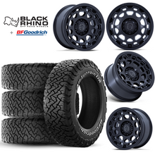 Load image into Gallery viewer, 17x8.5&quot; +0 OffSet Black Rhino Wheels &amp; Tires Package for Tacoma 2nd &amp; 3rd Gen - Fitment Guarantee