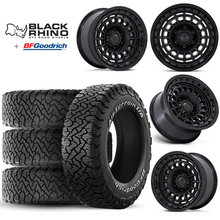 Load image into Gallery viewer, 17x8.5&quot; +0 OffSet Black Rhino Wheels &amp; Tires Package for Tacoma 2nd &amp; 3rd Gen - Fitment Guarantee