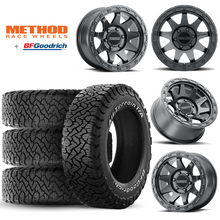 Load image into Gallery viewer, 17x9&quot; -12 OffSet Method Wheels &amp; Tires Package for Tacoma 2nd &amp; 3rd Gen - Fitment Guarantee