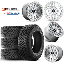 Load image into Gallery viewer, 17x9&quot; +01 MM OffSet Fuel Wheels &amp; Tires Package for Tacoma 2nd &amp; 3rd Gen