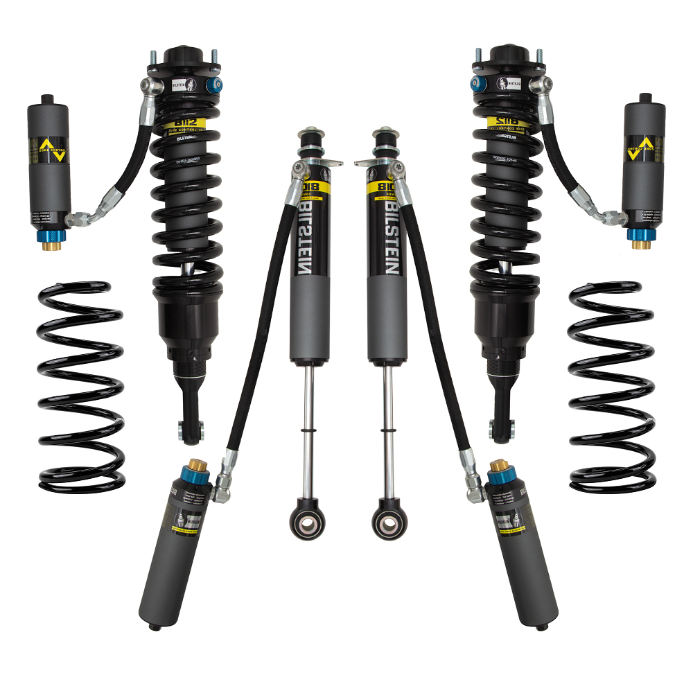 Bilstein B8 8112 DSA+ 1.3-3 inch Lexus GX470 (03-09) Lift Kit w/ Springs heavy-duty coilover shocks and remote reservoirs