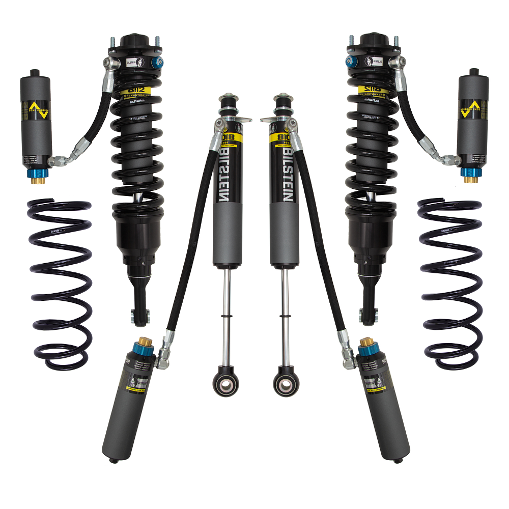 Bilstein B8 8112 DSA+ 1.3-3 inch Lexus GX470 (03-09) Lift Kit w/ Springs with remote reservoir coilover shocks and shocks
