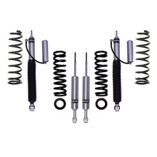 Load image into Gallery viewer, A set of Bilstein B8 6112/5160 2.5 inch 4Runner (03-09) Lift Kit w/ OME Springs with adjustable ride height settings for off-road adventures, displayed on a white background.