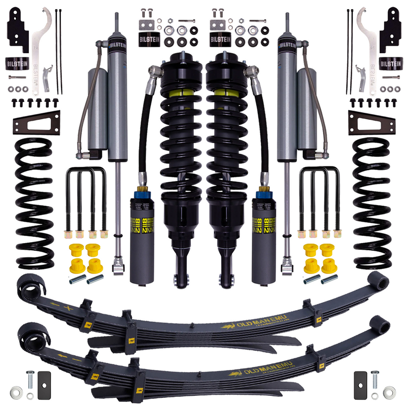 Bilstein B8 8112 0.6-2.5 inch Tacoma (05-23) Lift Kit w/ OME Leaf Springs – ZoneControl CR / B8 5160 (Remote Reservoir) / Heavy Load