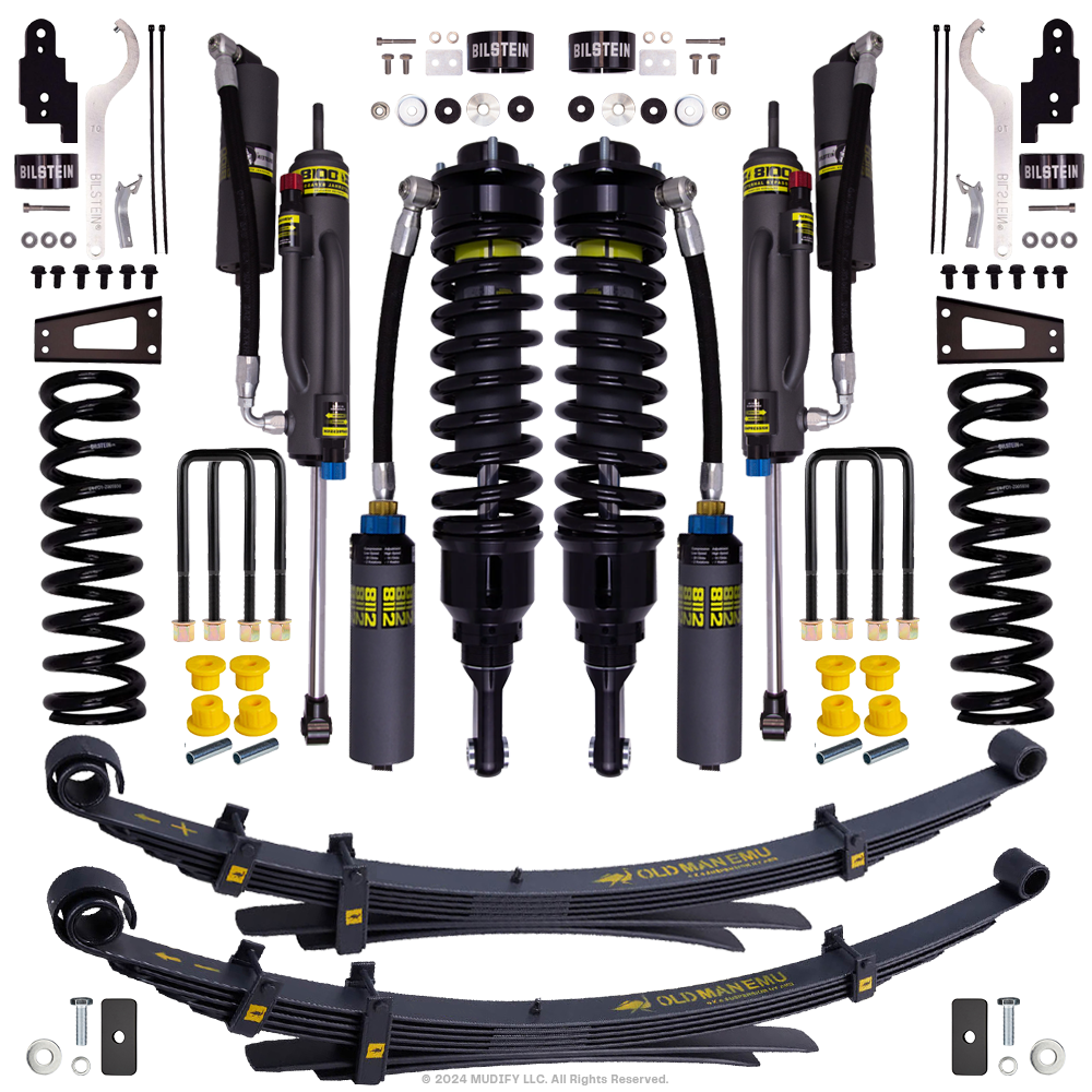 Bilstein B8 8112 0.6-2.5 inch Tacoma (05-23) Lift Kit w/ OME Leaf Springs