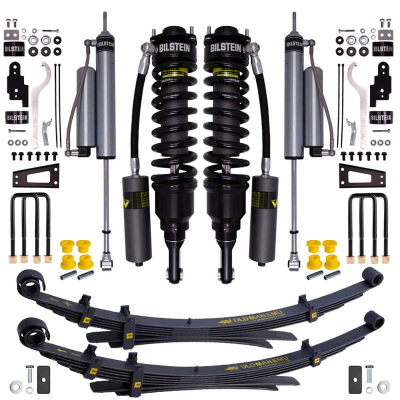 Bilstein B8 8112 0.6-2.5 inch Tacoma (05-23) Lift Kit w/ OME Leaf Springs – ZoneControl CR / B8 5160 (Remote Reservoir) / Medium Load