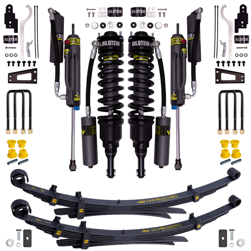 Bilstein B8 8112 0.6-2.5 inch Tacoma (05-23) Lift Kit w/ OME Leaf Springs – ZoneControl CR / B8 8100 (Bypass) / Medium Load