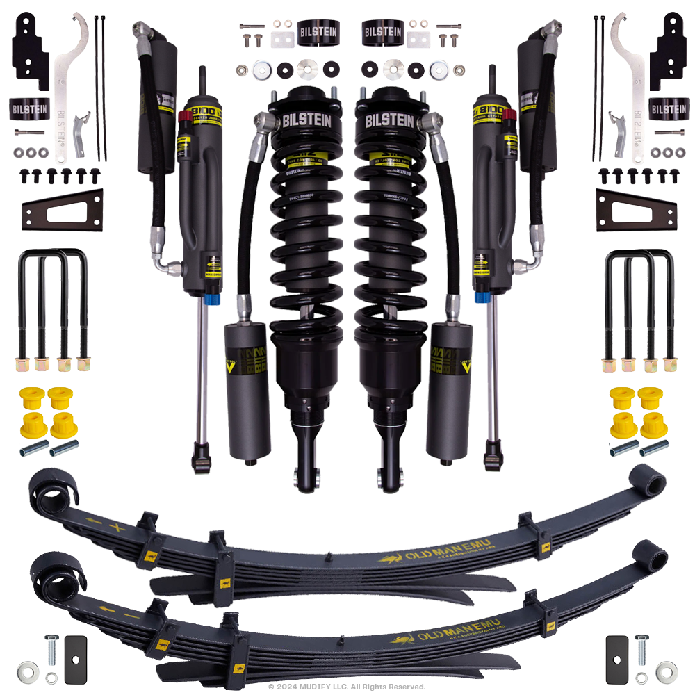 Bilstein B8 8112 0.6-2.5 inch Tacoma (05-23) Lift Kit w/ OME Leaf Springs