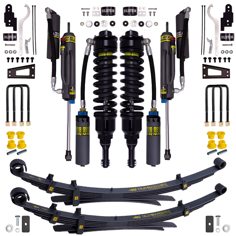 Bilstein B8 8112 0.6-2.5 inch Tacoma (05-23) Lift Kit w/ OME Leaf Springs – ZoneControl CR DSA+ / B8 8100 (Bypass) / Medium Load