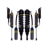 Bilstein B8 8112 DSA+ 0.9-2.6 inch Tacoma (05-15) Lift Kit w/ OME Leaf Springs black coilovers and remote reservoirs