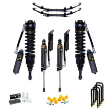 Load image into Gallery viewer, A Bilstein B8 8112 0.6-2.5 inch Tacoma (05-23) Lift Kit w/ OME Leaf Springs designed for the rugged off-road performance of a Jeep Wrangler.