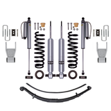 Bilstein B8 6112/5160 2.5 inch F-150 (21-24) Lift Kit with heavy-duty adjustable shocks, coil springs, leaf springs, and hardware components