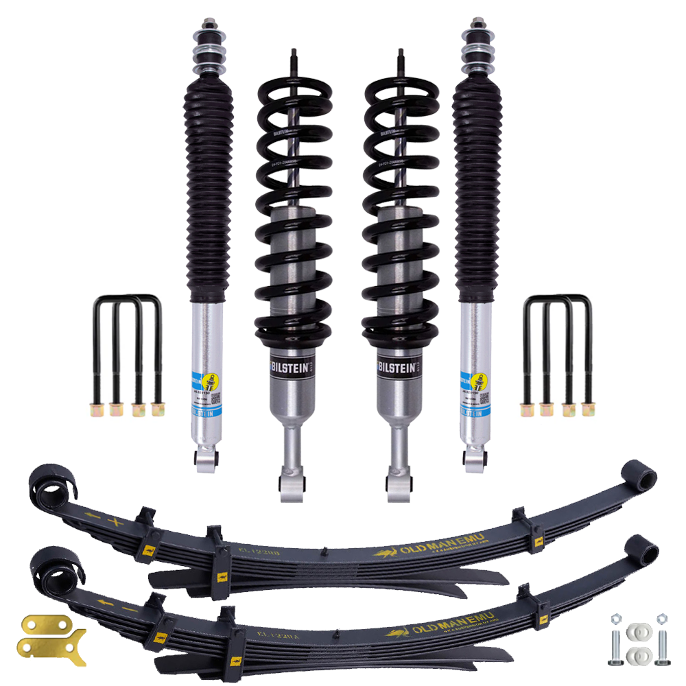 Bilstein B8 6112/5100 1.3-2.5 inch Tundra Double Cab & CrewMax 4WD (07-21) Lift Kit w/ OME Leaf Springs with Assembled Front Shocks suspension components