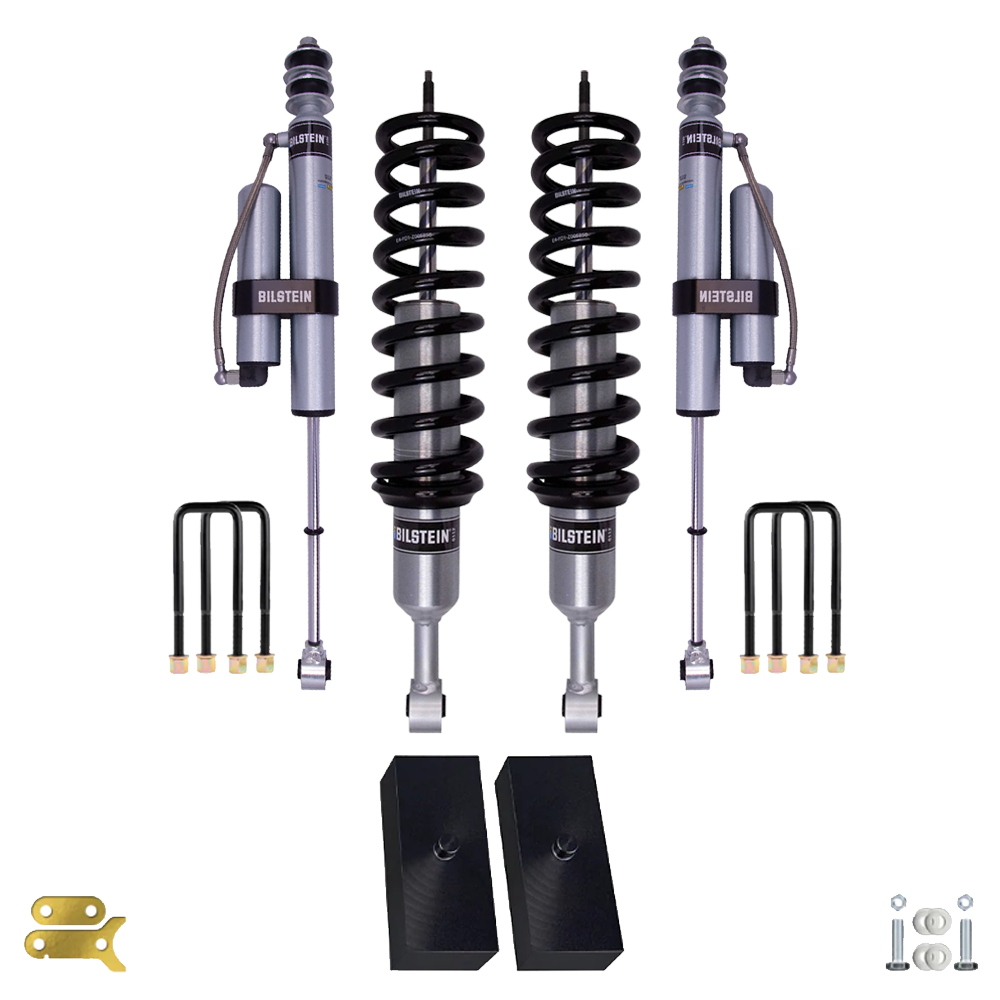 Bilstein B8 6112/5160 1.3-2.5 inch Tundra Double Cab & CrewMax 4WD (07-21) Lift Kit w/ OME Leaf Springs and assembled front shocks suspension components