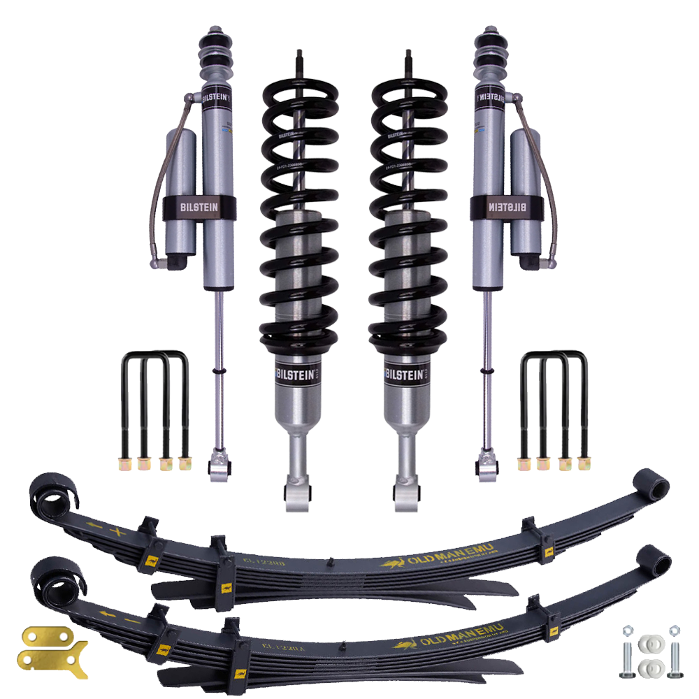 Bilstein B8 6112/5160 1.3-2.5 inch Tundra Double Cab & CrewMax 4WD (07-21) Lift Kit w/ OME Leaf Springs with Assembled Front Shocks suspension set