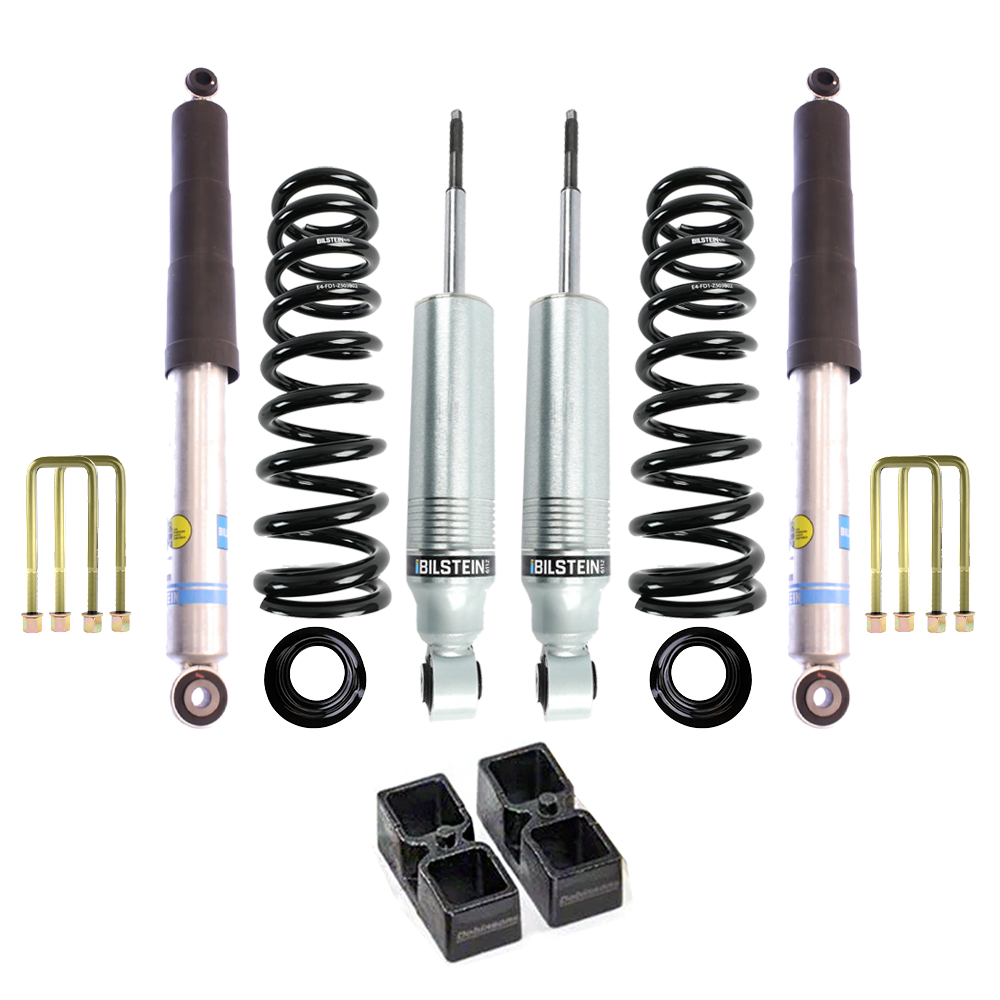 Bilstein B8 6112/5100 2 inch Frontier D40 (05-21) Lift Kit w/ OME Leaf Springs with heavy-duty shocks and coil springs for Nissan suspension upgrade