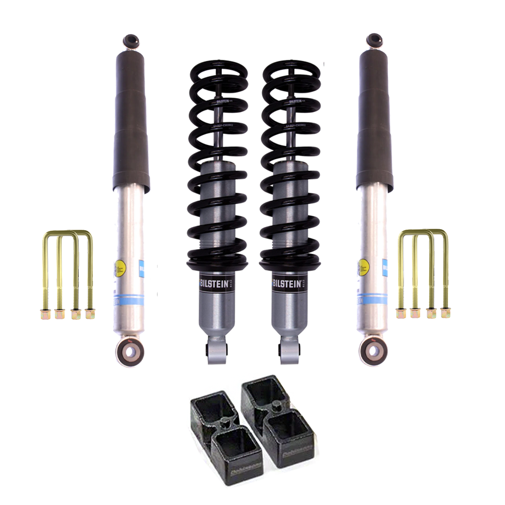 Bilstein B8 6112/5100 2 inch Frontier D40 (05-21) Lift Kit w/ OME Leaf Springs with Assembled Front Shocks heavy-duty suspension upgrade for Nissan Frontier