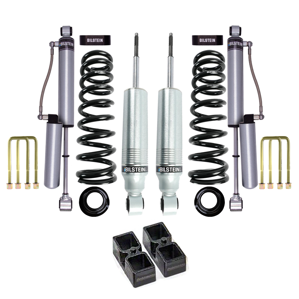 Bilstein B8 6112/5160 2 inch Frontier D40 (05-21) Lift Kit w/ OME Leaf Springs includes adjustable shocks and coil springs for Nissan suspension upgrade