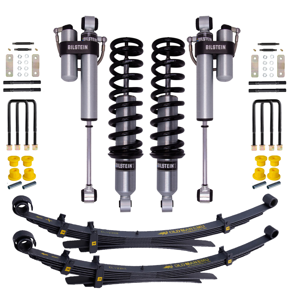 Bilstein B8 6112/5160 2 inch Frontier D40 (05-21) Lift Kit w/ OME Leaf Springs with Assembled Front Shocks heavy-duty suspension upgrade