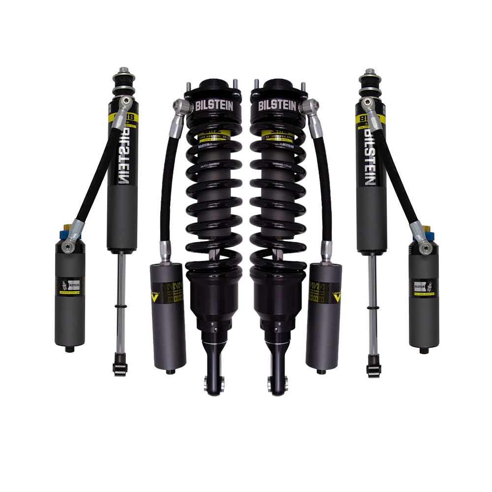 Bilstein B8 8112 0.6-2.5 inch Tacoma (05-15) Lift Kit w/ OME Leaf Springs high-performance coilover shocks and remote reservoirs