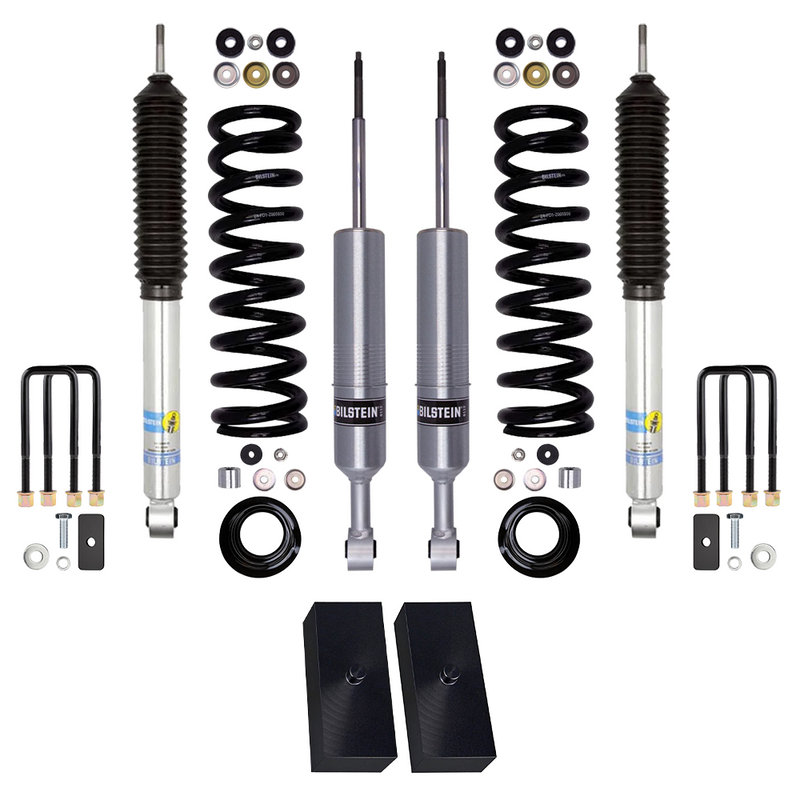 Bilstein B8 6112/5100 2-2.5 inch Tacoma 4WD (05-15) Lift Kit w/ OME Leaf Springs – 2 inches / Standard (Up to 50 lbs) / Stock (0 lbs) - Rear Block