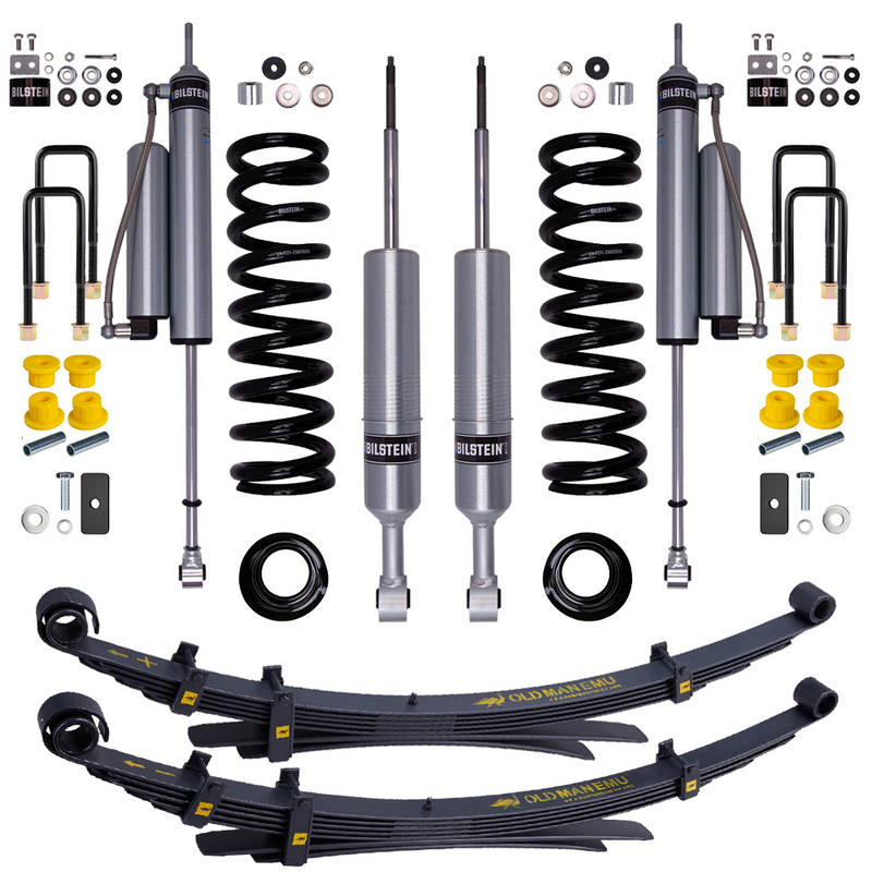 Bilstein B8 6112/5160 2-2.5 inch Tacoma 4WD (05-15) Lift Kit w/ OME Leaf Springs – 2 inches / Standard (Up to 50 lbs) / Standard (0-400 lbs) - Leaf Spring