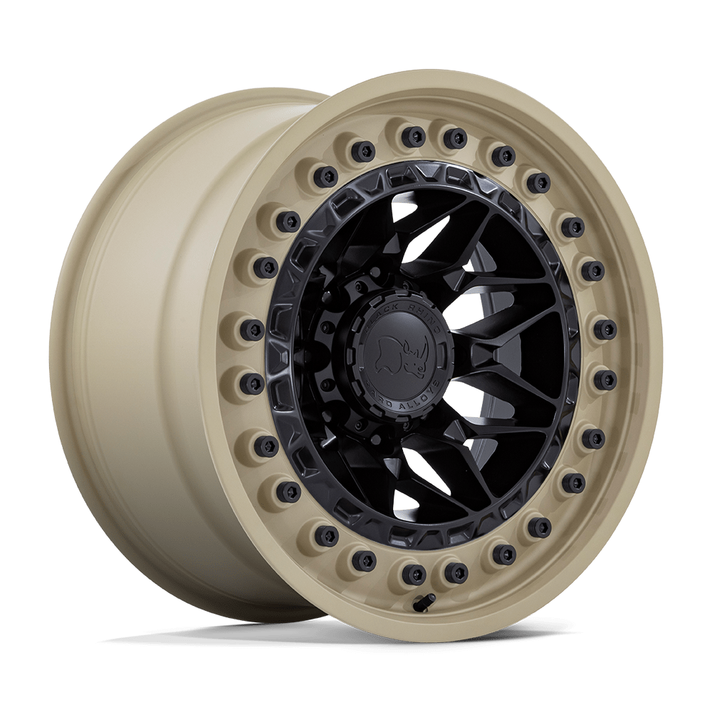 Black Rhino Alpha - 17X9 -12mm - Matte Black With Sand Lip